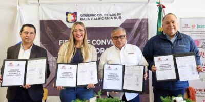 Firma ICATEBCS convenio de colaboración con CANACO La Paz