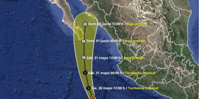 Refuerza Protección Civil de Los Cabos vigilancia de Alvin: se dirige a la costa de BCS