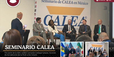 Participa PGJE en seminario de CALEA en CDMX