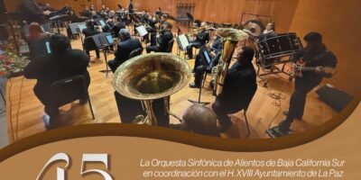 Presentarán Gala del 45 Aniversario de la Orquesta Sinfónica de Alientos de BCS