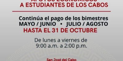 Continúa pago de apoyos económicos a estudiantes cabeños