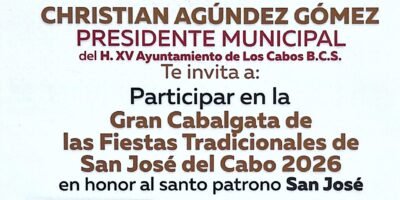 Invitan a participar en la Gran Cabalgata de San José del Cabo 2026