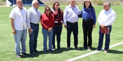 Avanza rehabilitación del campo de fútbol en San Ignacio: VMCC