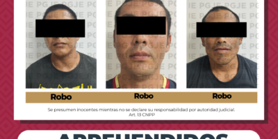 Logran aprehensión de tres hombres por el delito de robo en Los Cabos