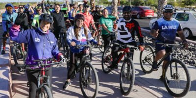 Promueven la activación física en jornada del Biciviernes en La Paz