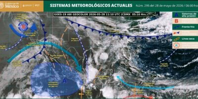 Prevén clima con ambiente caluroso y vientos moderados en Baja California Sur