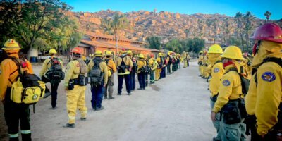 Bomberos de Los Cabos reciben capacitación en combate de incendios forestales