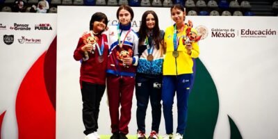 Esgrimista sudcaliforniana Nahul Loera Mejía consigue oro en la Olimpiada Nacional