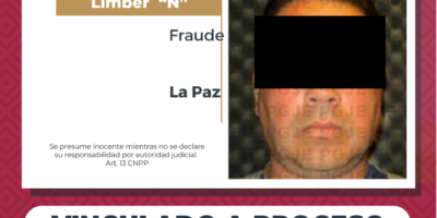 Vinculan a proceso a un hombre por presunto delito de fraude en La Paz