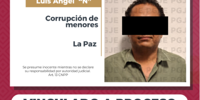 Logra PGJE vinculación a proceso contra un hombre por corrupción de menor en BCS