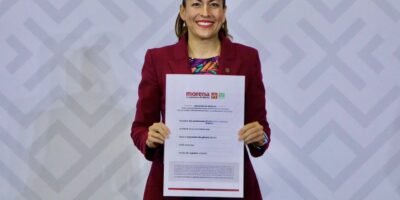 Milena Quiroga se registra como aspirante a la Coordinación Estatal de Morena en BCS