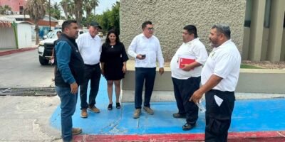Autoridades revisan zona del IMSS para prevenir afectaciones por lluvias en Los Cabos