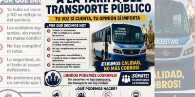 Convocan a manifestación contra posible aumento al transporte público en Los Cabos