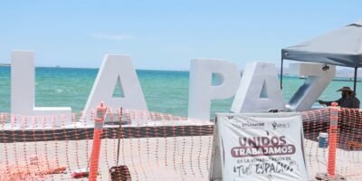 Anuncian remodelación de las letras del Malecón de La Paz