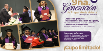 Abren convocatoria para cursar preparatoria abierta para mujeres en La Paz