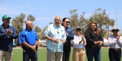 Entrega Víctor Castro nueva infraestructura deportiva en Mulegé