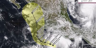 Vigilan a la Depresión Tropical 20-E; podría alcanzar categoría de tormenta tropical