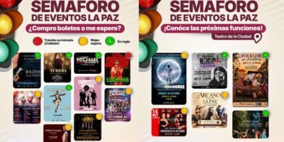 Informan nuevo estatus de permisos para conciertos y eventos culturales en La Paz