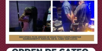 Localizan a menor tras denuncia de su madre; detienen a hombre en Los Cabos